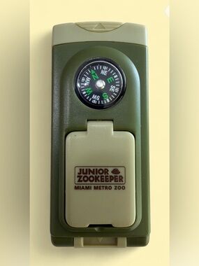 Junior Zookeeper Miami Metro Zoo Pocket Compass Tool - Olive Green